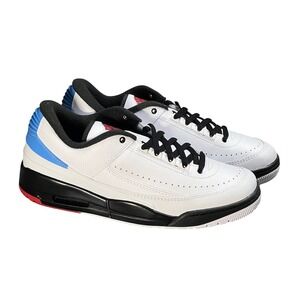 NEW Retro Jordan 2/3 Men 10.5 White Varsity Red Black Low Top Sneaker FD0383-104